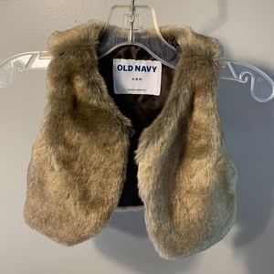 Faux fur vest NWT